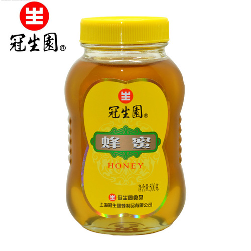 Guanshengyuan Honey Wholesale 500g/Bottle Pure Honey Farmhouse Hundred Flowers Bee Honey Large Capacity Glass Bottle