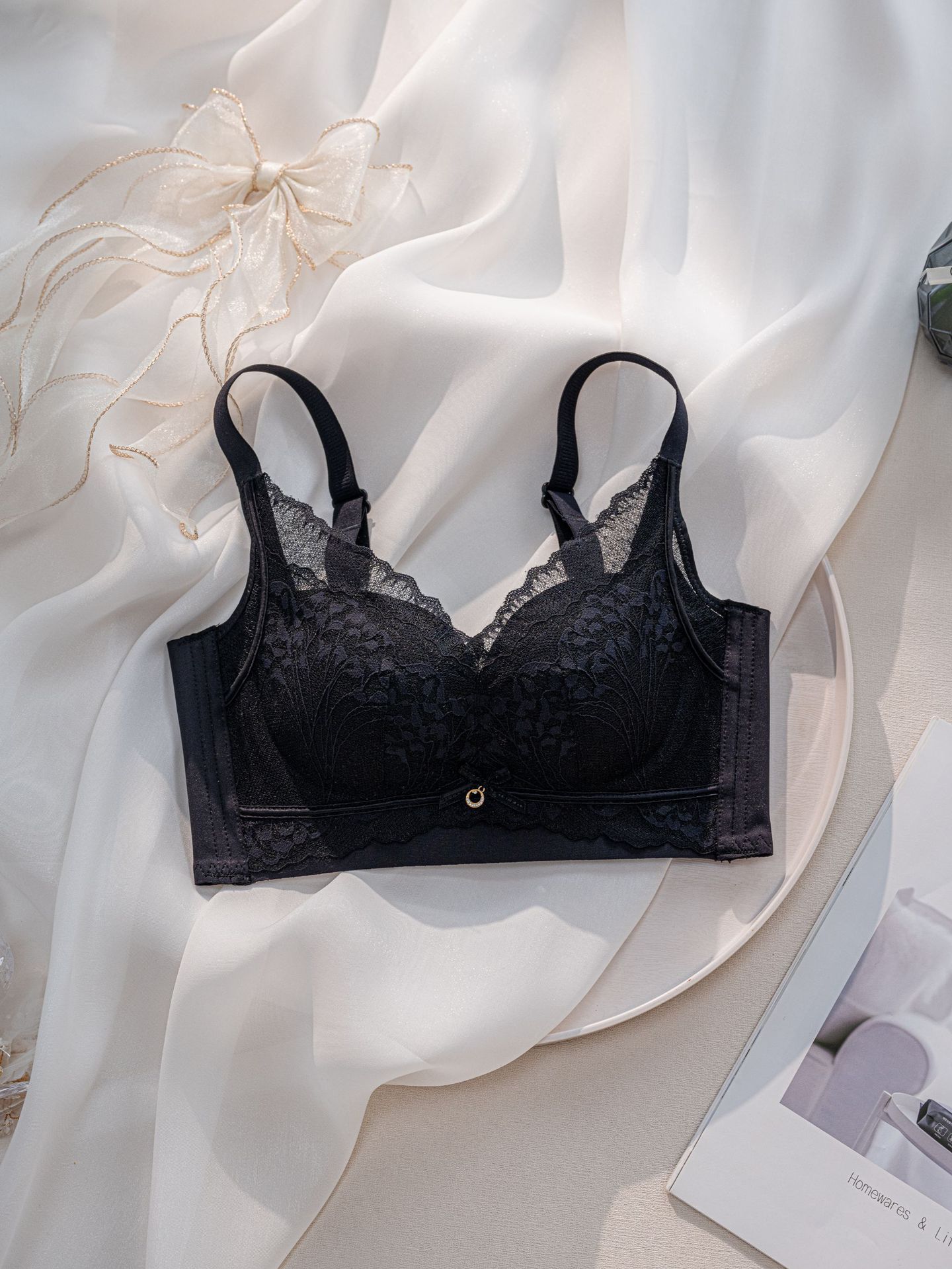 Venta directa de fábrica comercio electrónico transfronterizo Sudeste de Asia Vietnam Tailandia señoras cómodas y transpirables sujetador lateral de encaje