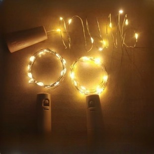 Factory Direct supply wine stopper light Amazon hot sale button battery LED color light Christmas decoration wine bottle light bottle light