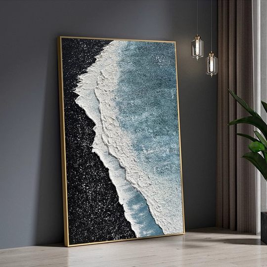 Dafen Village Oil Painting Living Room Decorative Painting Sofa Background Bedside Texture Painting Light Luxury Hand-painted Oil Painting
