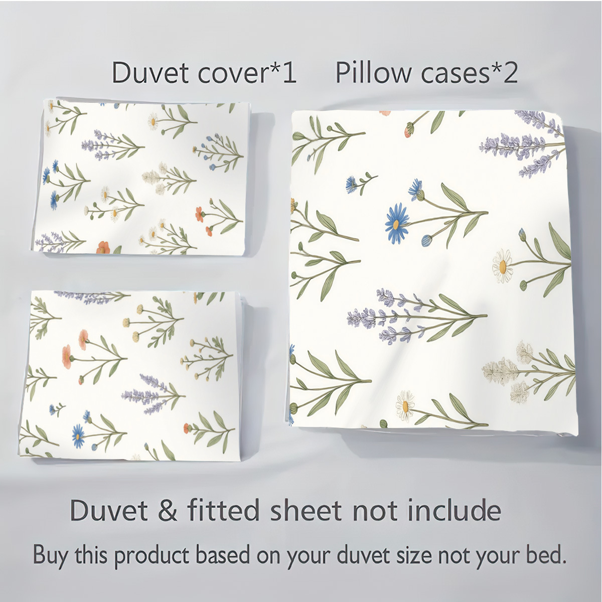 Funda de edredón floral fresca pequeña transfronteriza Estilo pastoral Ropa de cama floral pequeña Funda de edredón cepillada Juego de tres piezas JIT