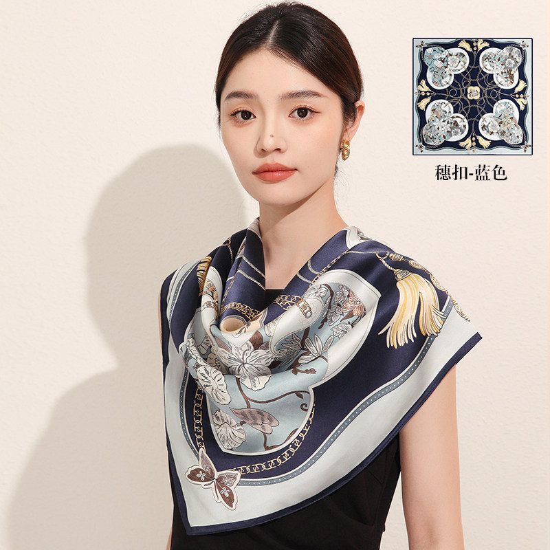 90真丝方巾38号色