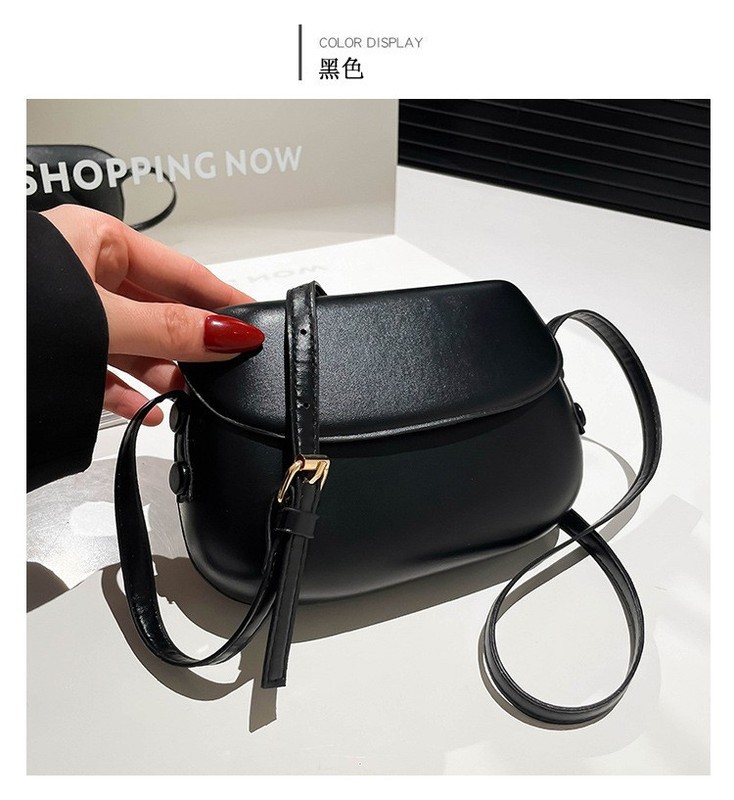 简约时尚纯色斜挎包女夏季新款复古简约通勤时髦洋气感单肩|undefined