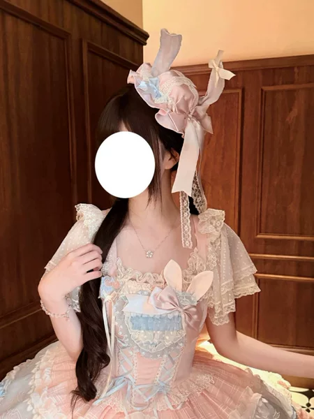 【Morning Mist Rose Inner Layer】Versatile Lace Chiffon Inner Layer for Summer, Lolita Top Base Layer