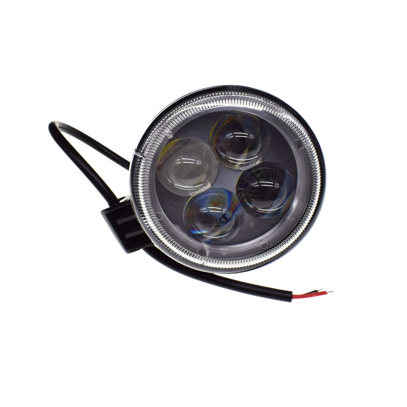 Automóvil LED auxiliar luz redonda 12W 4LED iluminación de trabajo lámpara transformada luz LED foco