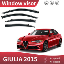 适用阿尔法罗密欧Alfa Romeo Giulia 952晴雨挡雨眉Window visor