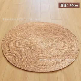 新款蒲草垫日式北欧猫抓板贴墙棉绳编地垫棉麻绳耐磨编织猫爪垫