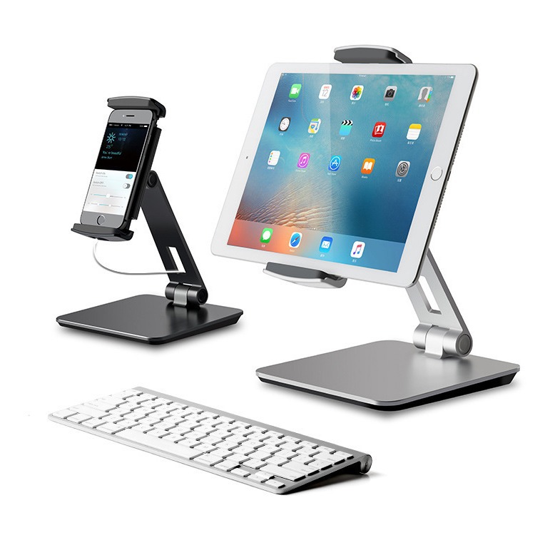 AP-7X aluminum alloy mobile phone stand rotating lazy video live broadcast support tablet folding stand
