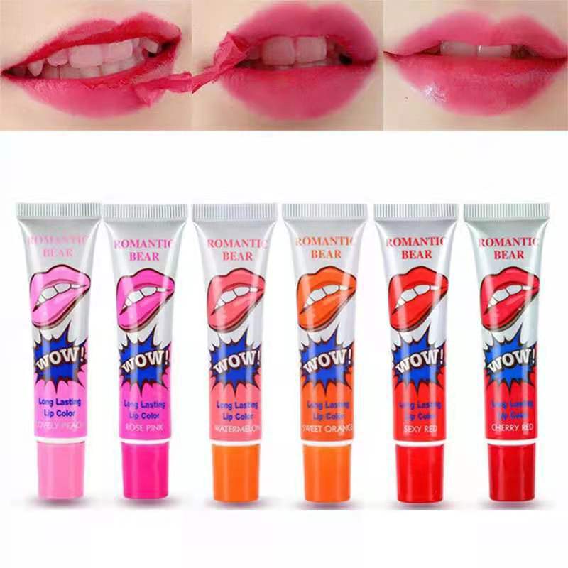 Cross border makeup moisturizing and not easy to take off makeup Sexy Lip Gloss Lipstick tear romantic bear lip color