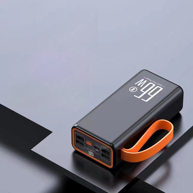 Lámpara de iluminación doble LED compacta y conveniente al aire libre con cable multipuerto doble salida USB 66w gran capacidad carga rápida tesoro de carga