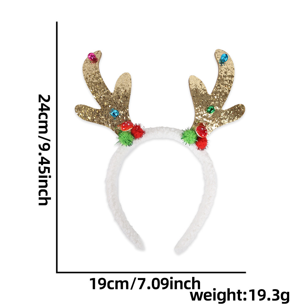 Diadema de asta dorada