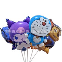 圣诞儿童节夹片气球卡通多款带托杆手持气球宝宝玩具夜市摆摊地推