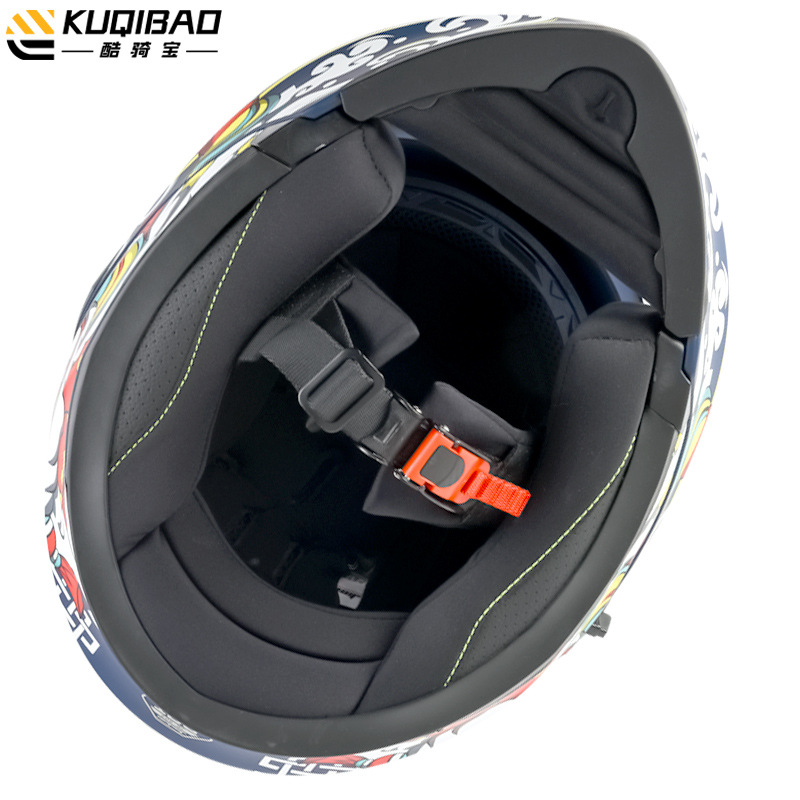 Casco de motocicleta CoolQibao con doble lente abatible antivaho, Bluetooth, batería de larga duración y pantalla, adecuado para uso en pista.