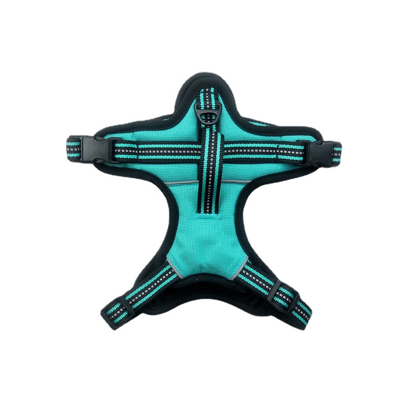 Amazon correa para mascotas perro reflectante correa para el pecho chaleco perro cuerda a prueba de explosiones perro caminando suministro directo de fábrica