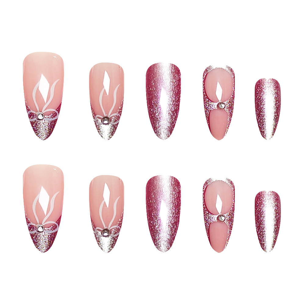 Polvo desnudo de aire suave gradiente de manicura baja saturación blanqueamiento sin picar la piel de las uñas de viaje de la cita de diamantes delicados de uñas