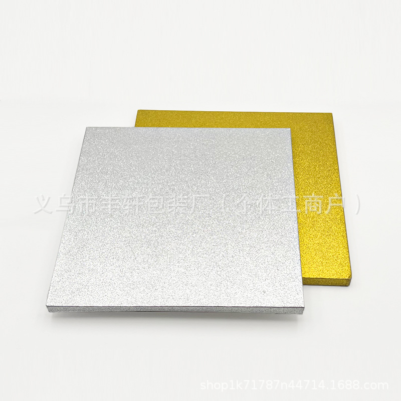 Embalaje de horneado, polvo de cebolla dorada, placa de pastel, placa de pastel al por mayor, bandeja de papel corrugado 1.2CM, almohadilla de pastel