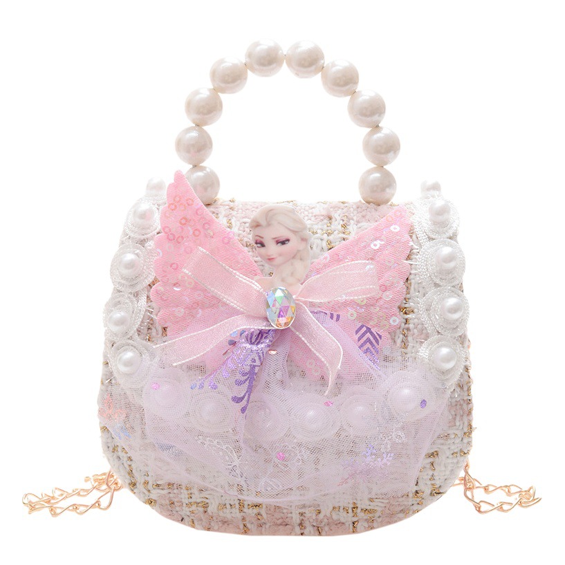 2024 New Aisha children's messenger bag girls' bag fashion little girl princess shoulder bag baby handbag