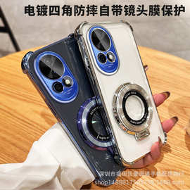 适用华为nova13手机壳12自带镜头膜9se电镀8四角防摔6畅享70X支架