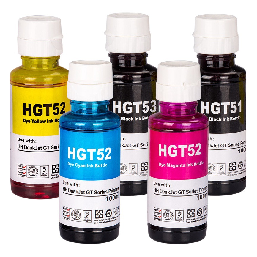 Aplicable a HP 100mL tinta GT5 810 410 GT51 GT52 GT53 GT5822 5820 impresora