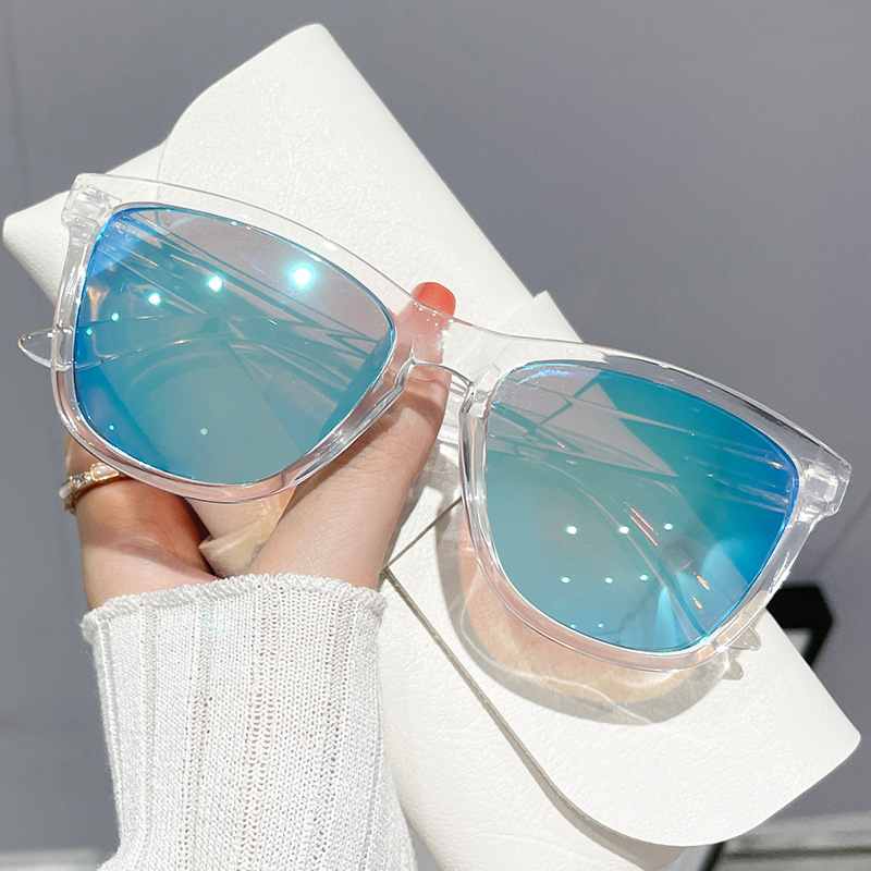 Nuovi occhiali da sole con montatura trasparente, occhiali da sole alla moda e personalizzati, resistenti ai raggi UV, rivestiti con pellicola autentica, occhiali di fascia alta_voghion.com