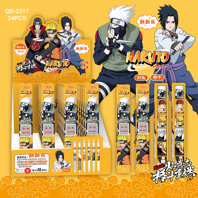 Bolígrafo de presión con clip metálico, estilo scratch card, modelo ST21+3