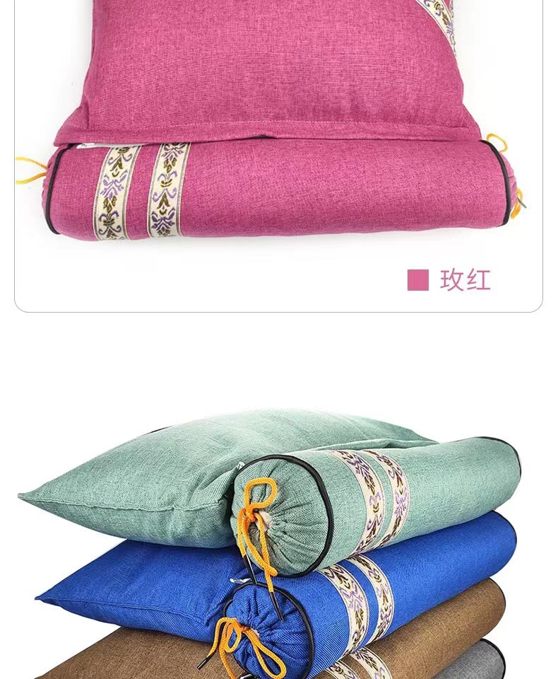 Detachable Mugwort Neck Support Pillow Cylindrical Cervical Pillow Grey Combo Design for Daily Use specifications