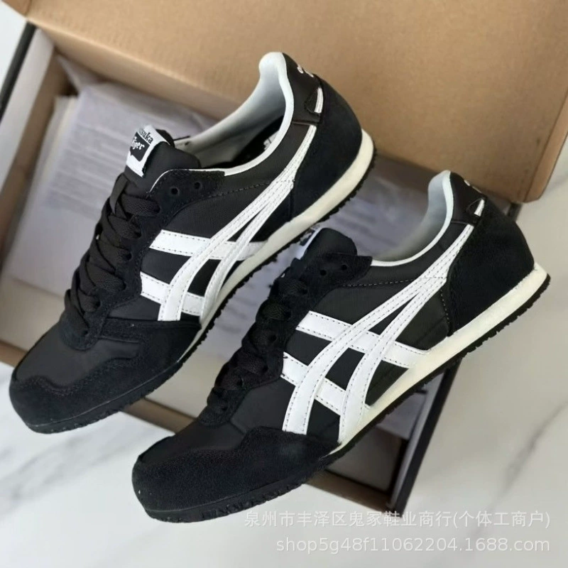 Кеды без шнурков Onitsuka Tiger, кожаные, повседневные универсальные, унисекс
