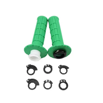 Motorcycle Handlebar Grip Set, Motorcycle Handle Cover - green