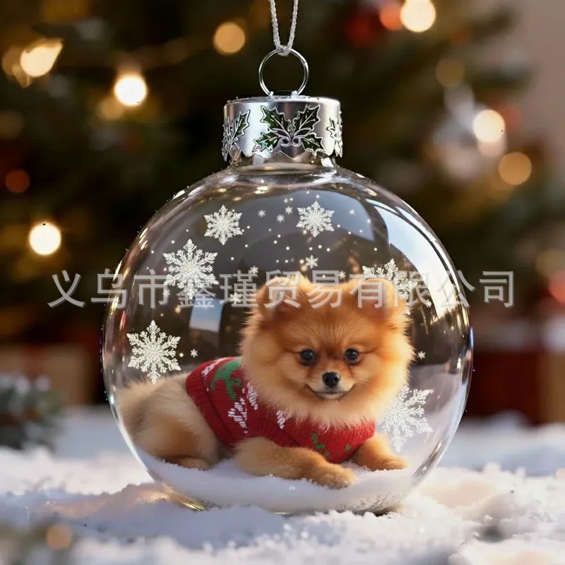 Nuevo árbol de Navidad acrílico colgante de decoración Nature 's Birds Crystal Glass O