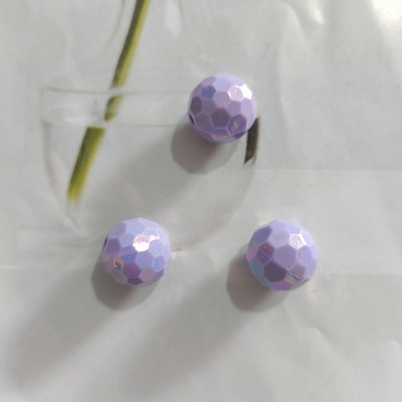 Corte de color sólido transparente, perlas de fútbol de fantasía, perlas de la tierra, bolas de luz de colores, bolas de bricolaje, bolsos diy, pulseras, accesorios para colgar coches image 11