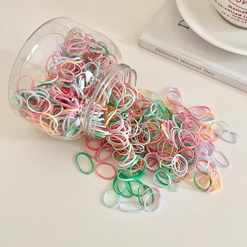 Ligas Elásticas Desechables para Cabello de TPR, Alta Elasticidad, para Niños y Mujeres