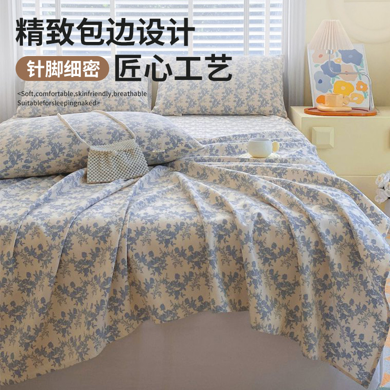 Nuevas sábanas de tela gruesa vieja de algodón de primavera y verano