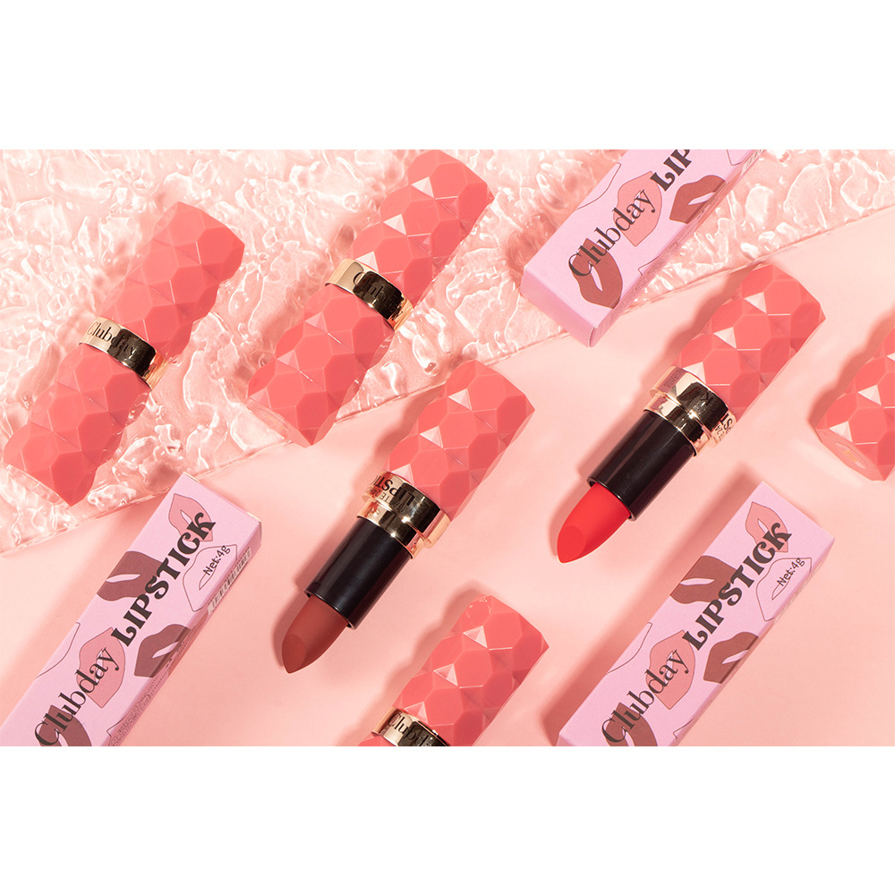 Clubday diamond-cut matte lipstick, non-fading and non-sticky velvet 8-color matte lipstick undefined