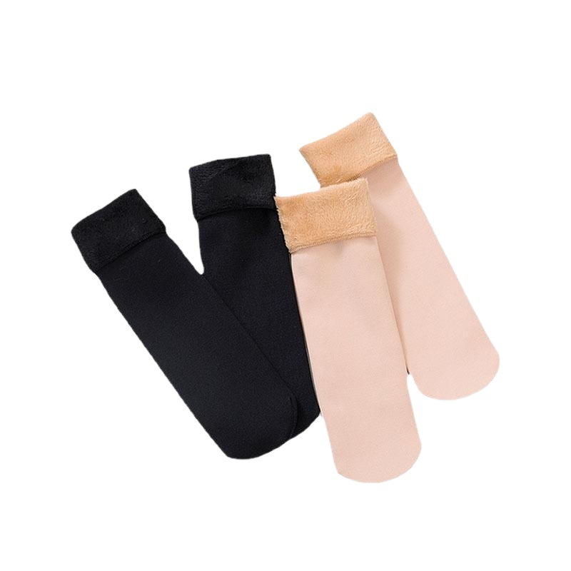 【Dropshipping】Calcetines de nieve, calcetines gruesos, calcetines de invierno para mujer con forro polar hasta la pantorrilla, calcetines cálidos para el hogar, calcetines de cachemira.