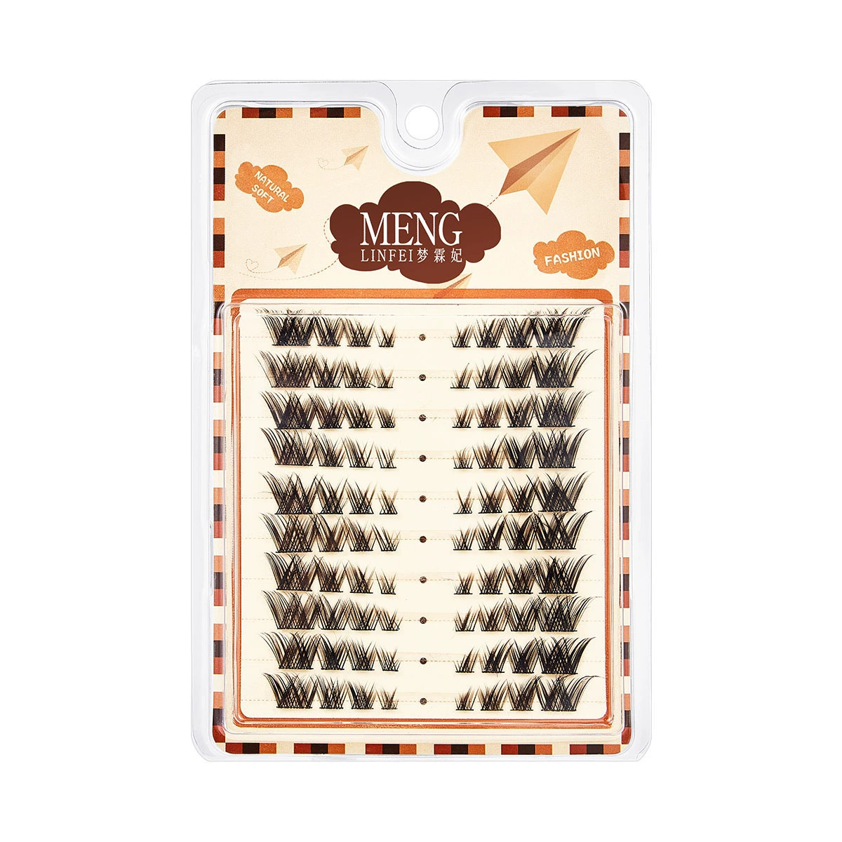 False Eyelashes (Meng Linfei) Cluster Kit, 3-row & 10-row Styles, Multi-style Pack