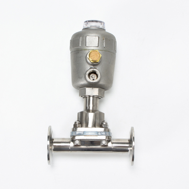 不锈钢气动隔膜阀 镜面头隔膜阀 快装头快装卡箍式隔膜阀