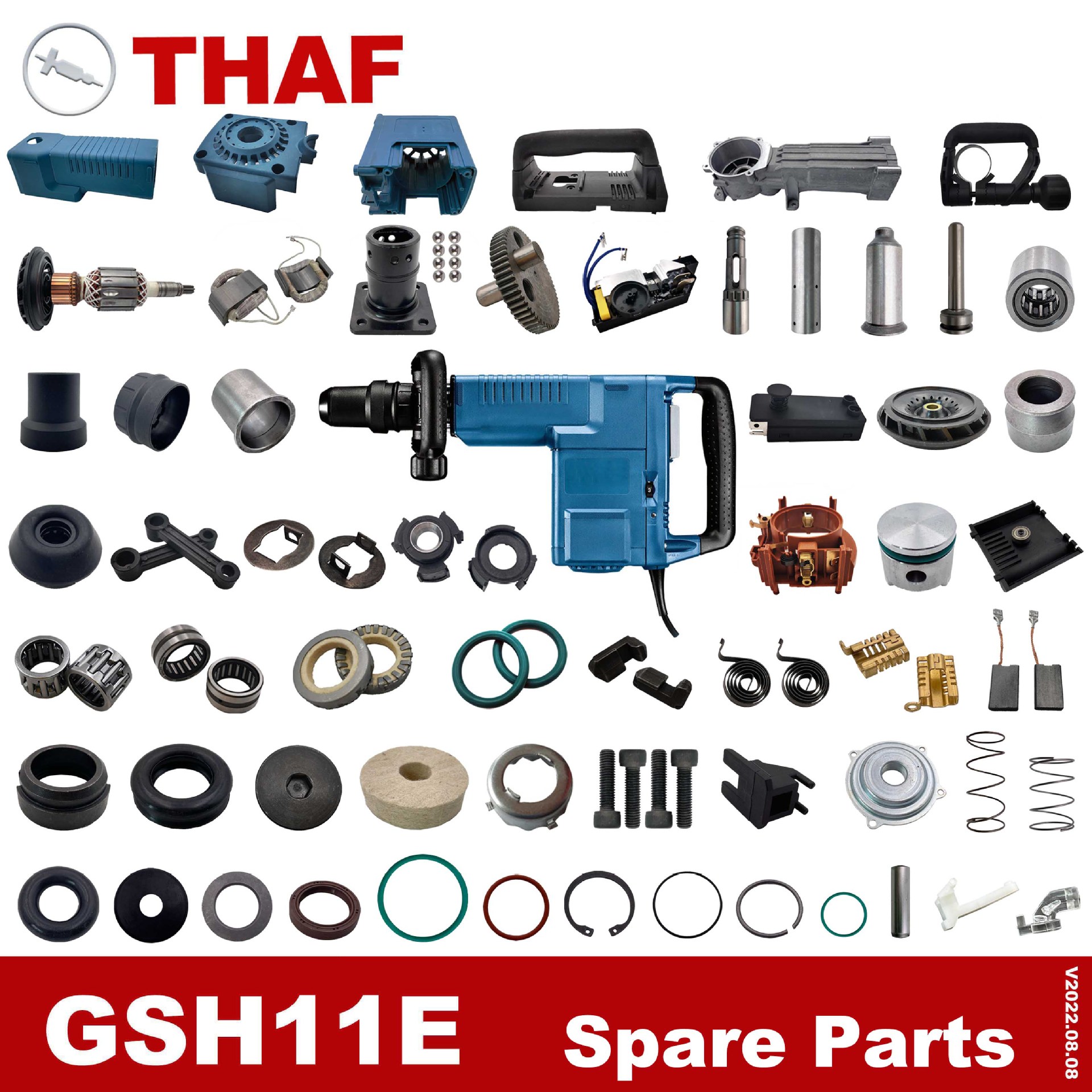 适用于博世电锤 Demolition Hammer GSH11E GSH 11E电动工具配件