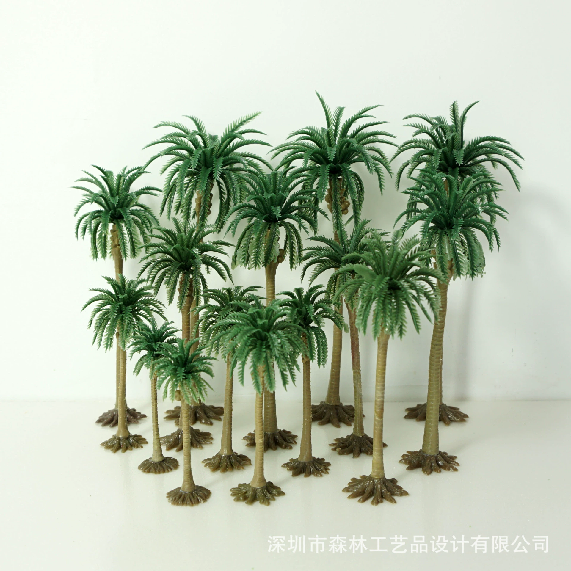 Микро-пейзаж Ландшафтный дизайн Декоративный фон Завод Песочный стол Модель здания Дерево Новый Кокос Хайнань с фруктовыми ножками