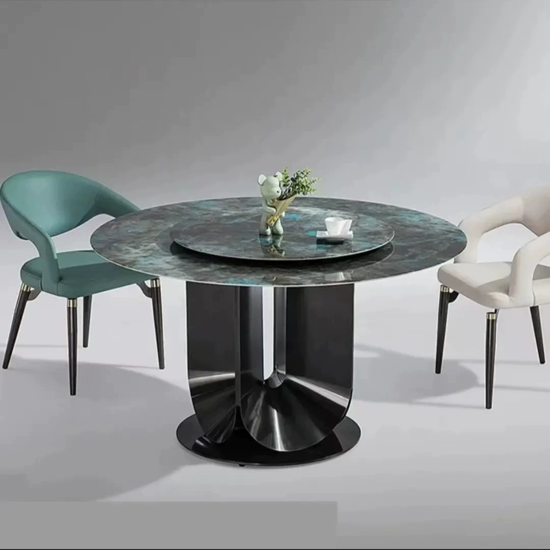 Круглый современный простой легкий и роскошный бытовой нержавеющей стали