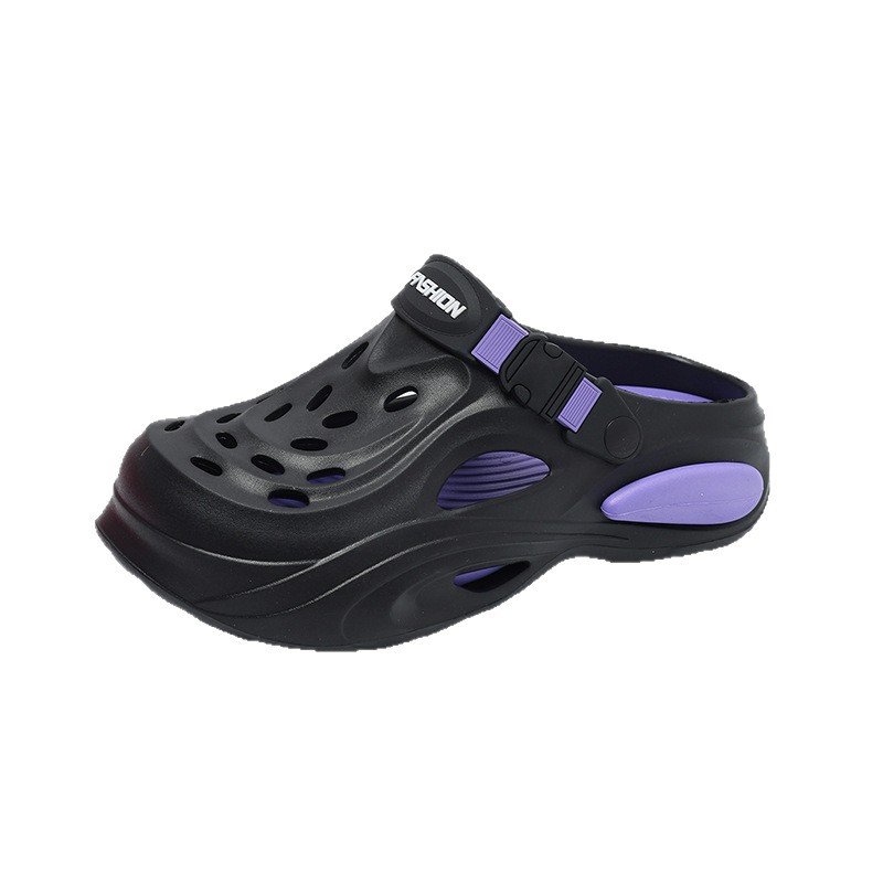 Men's Summer Perforated Casual Clogs, Dual-Purpose For Top Quality Driving, Large Size Beach Sandals With A Comfortable Feel_voghion.com