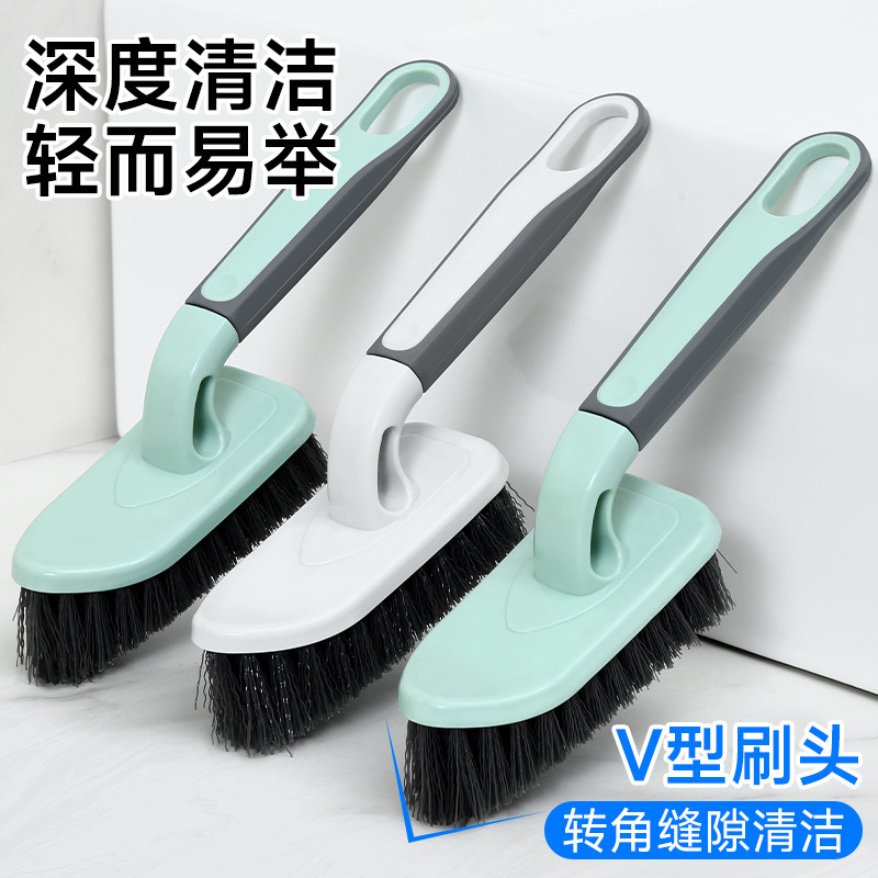 地板刷浴缸刷地刷子卫生间长柄洗厕所瓷砖多功能去污缝隙清洁刷子|undefined