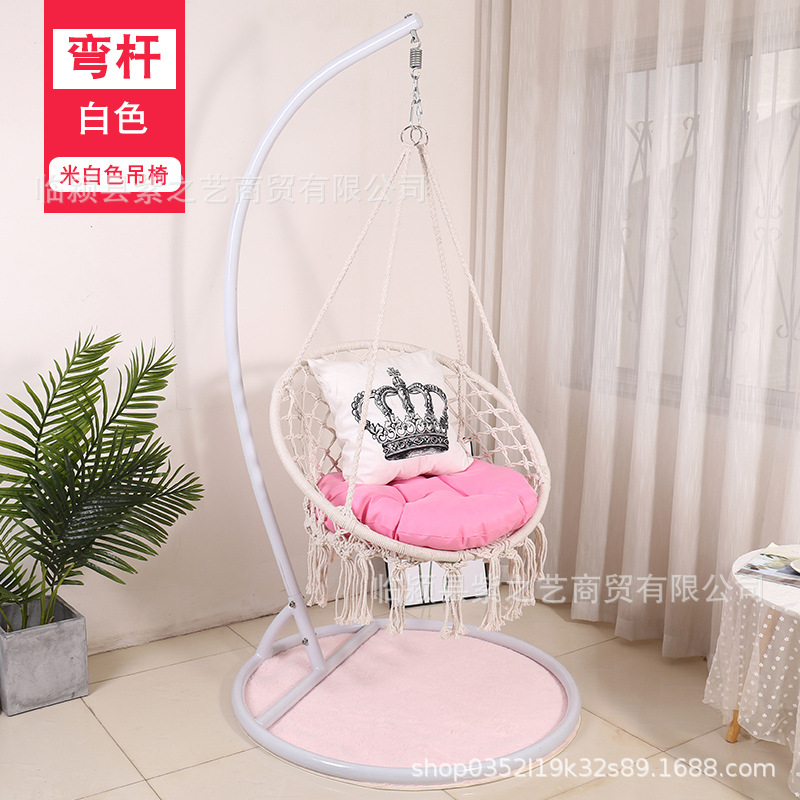 Borla cesta colgante hogar interior tejido colgante silla balcón Nordic perezoso cuna silla columpio cuna silla balcón