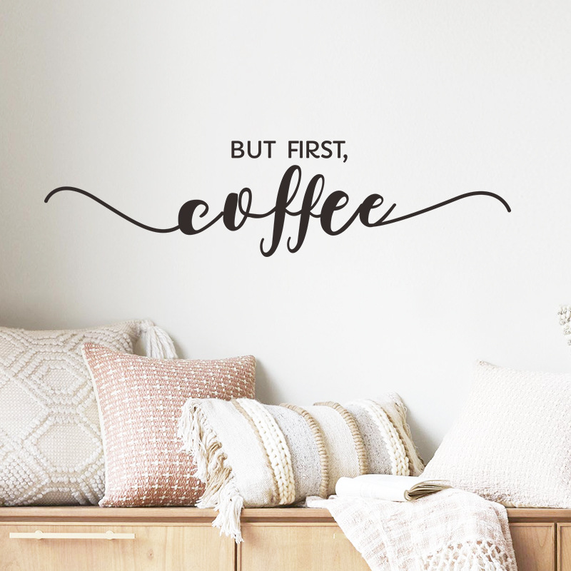 Creative Black White English Slogan Early Morning Wall Stickers display picture 5