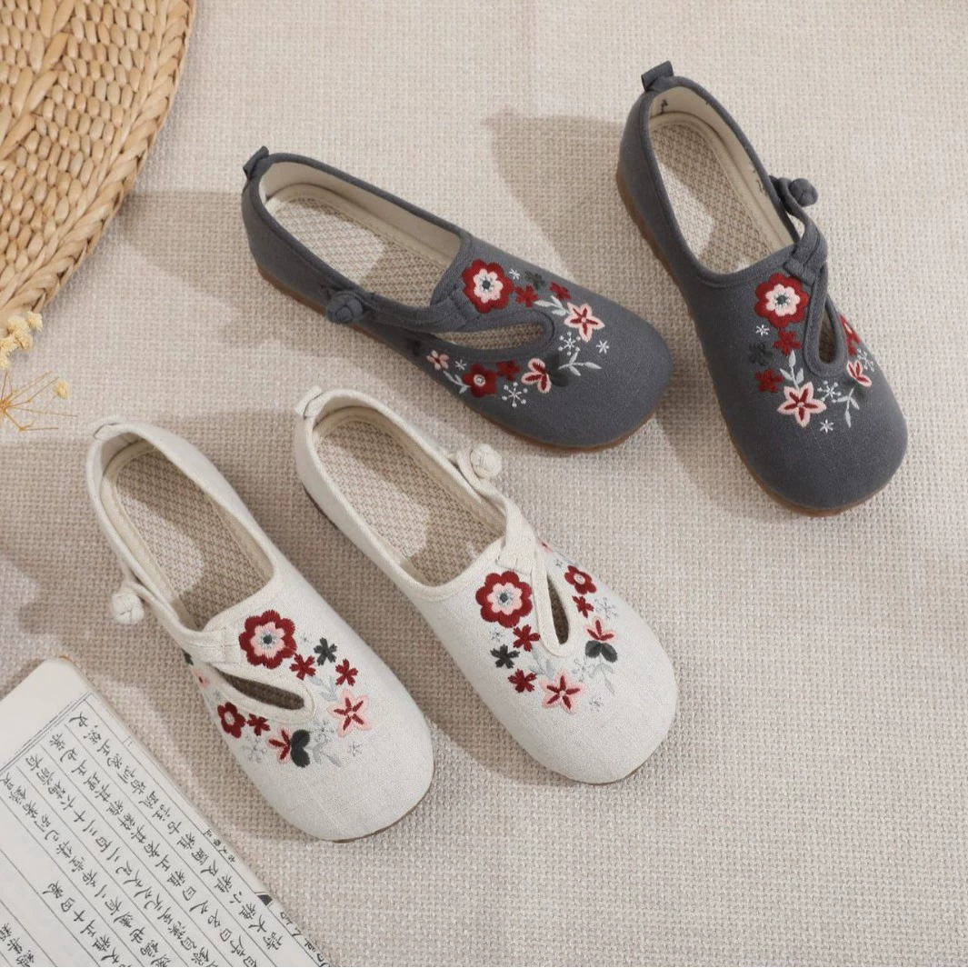 2025 новый стиль старые пекинские вышитые туфли оптом ретро стиль туфли для мам в стиле ханьфу женские туфли