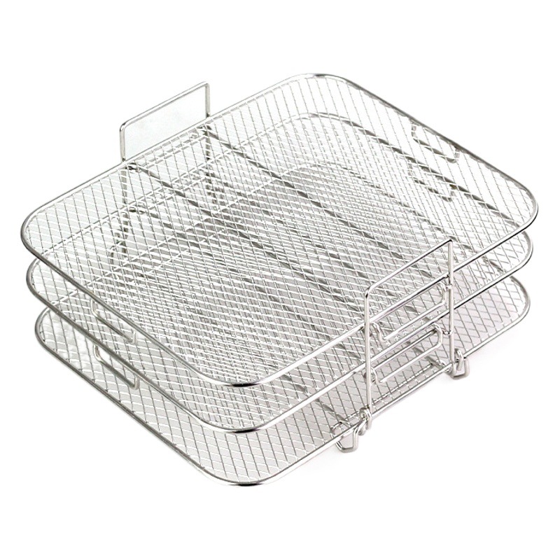 Freidora de aire accesorios de olla doble Parrilla de 3 capas FoodiAG300AG400DZ201DZ401 horno cuadrado