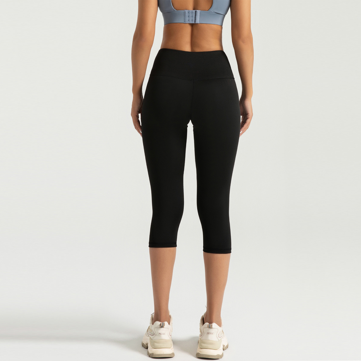 Zona especial transfronteriza de Peach Seven Pantalones de gimnasio de cintura alta elástica de elevación de cintura alta Peach Clip Pantalones de gimnasio