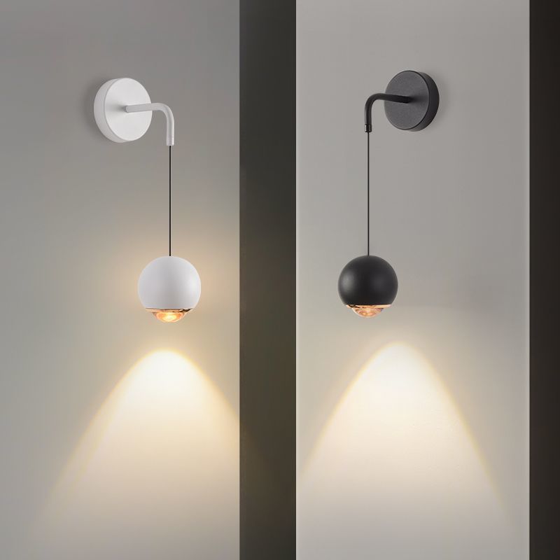 LED wall lamp, bedside lamp, French wall-mounted lamp, retro style for master bedroom, dining room, living room, wall, staircase, and hallway, energy-saving lamp.