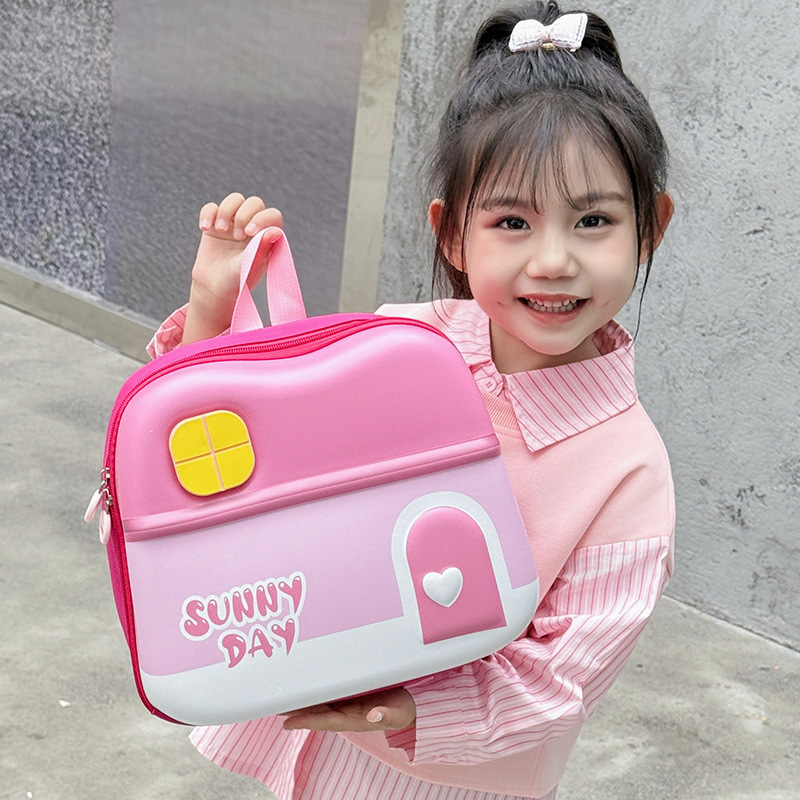 Nueva luz flash mochila de niños mochila de cáscara dura mochila de dibujos animados para niños de 2 - 6 años de edad mochila de jardín de infantes ligera