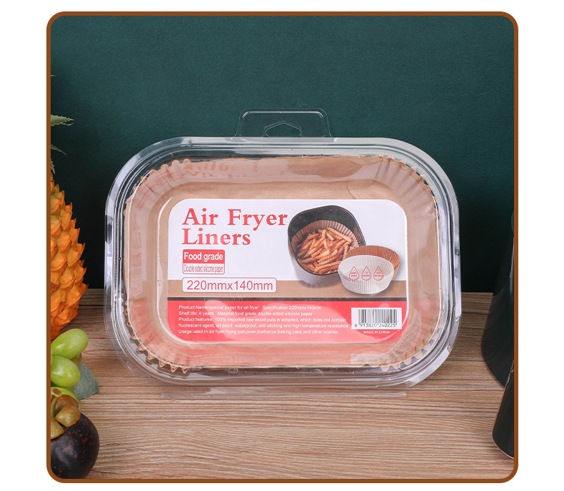 New food grade fryer paper cooking barbecue oil-resistant paper home air fryer oven silicone paper wholesale