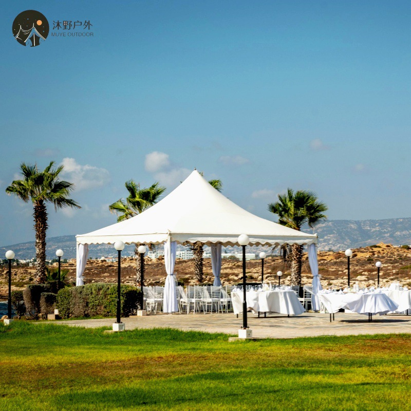Muye exposición al aire libre exposición de venta europea de aleación de aluminio pabellón de boda celebración de exposiciones pabellón de actividad pabellón de techo agudo